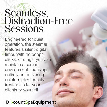- 3-In-1 Ozone Facial Steamer, Facial Steamer for Esthetician with 5X Diopter Magnifying Lamp, 5-Piece Brush Set, Silent Timer & Aromatherapy, Facial Steamer Professional